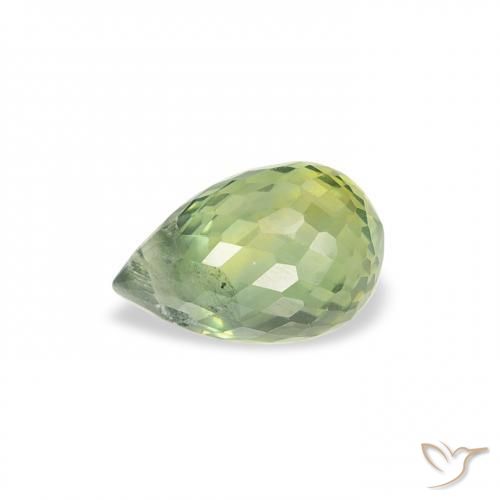 Sapphire Gemstone in 6 x 3.9 mm Size for Sale, Sapphire Stone in Light Green Color
