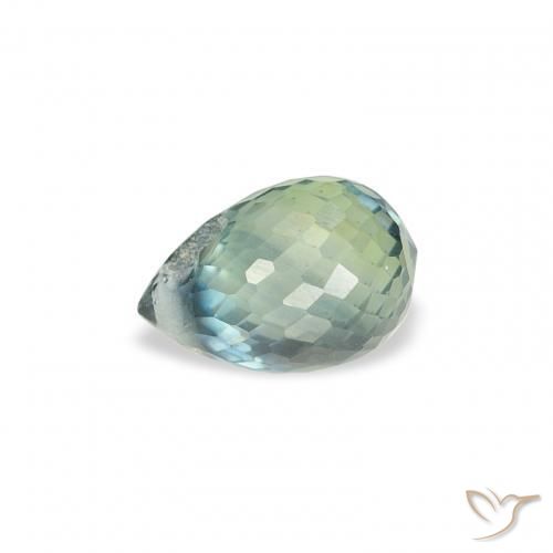 Sapphire Gemstone in 6 x 4.2 mm Size for Sale, Sapphire Stone in Light Green Color