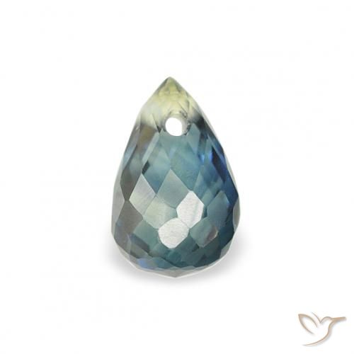 0.38ct Natural Teal Sapphire, Briolette, VS