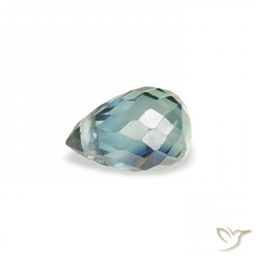 Sapphire Gemstone in 5.3 x 3.6 mm Size for Sale, Sapphire Stone in Teal Color