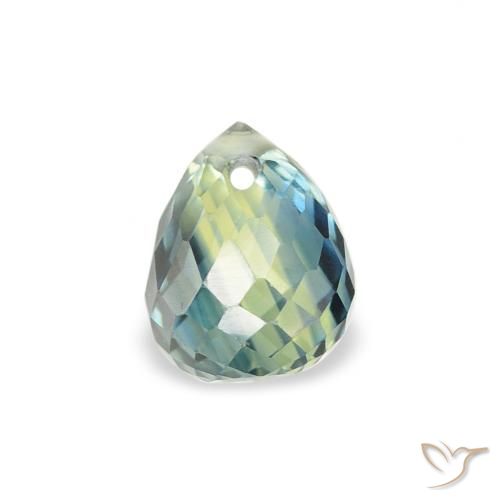 0.71ct Natural Teal Sapphire, Briolette, VS