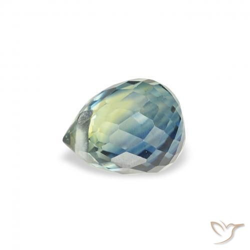 Sapphire Gemstone in 5.1 x 4.1 mm Size for Sale, Sapphire Stone in Teal Color