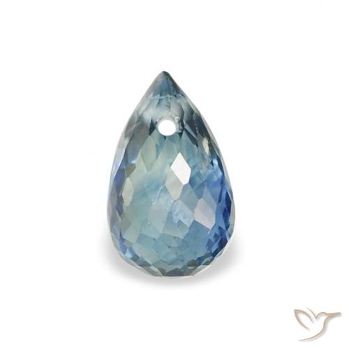 0.61ct Natural Teal Sapphire, Briolette, VS