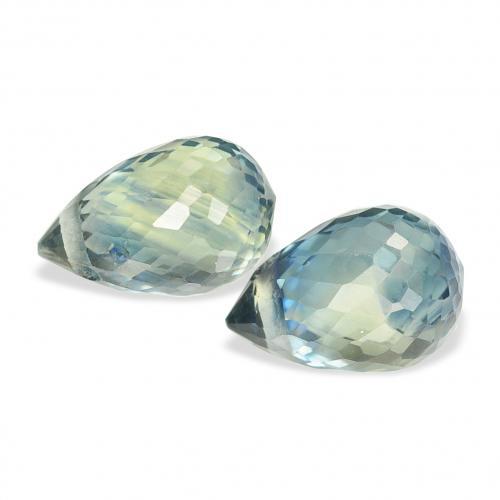 Sapphire Gemstones in 5.6 x 3.9 mm Size for Sale, Sapphire Stones in Teal Color
