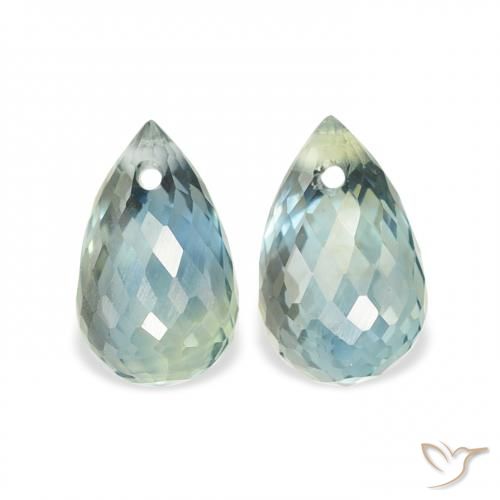 1.42ctw Natural Teal Sapphire, Briolette, VS