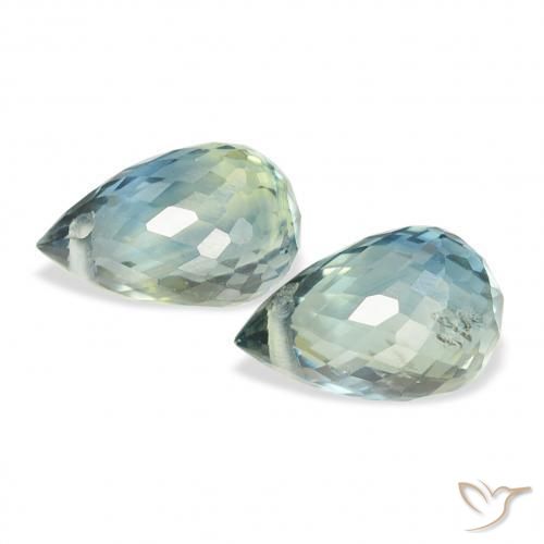 Sapphire Gemstones in 5.8 x 3.8 mm Size for Sale, Sapphire Stones in Teal Color