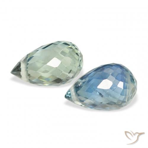 Sapphire Gemstones in 5.8 x 3.8 mm Size for Sale, Sapphire Stones in Teal Color