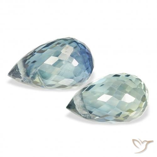 Sapphire Gemstones in 6.5 x 4 mm Size for Sale, Sapphire Stones in Teal Color