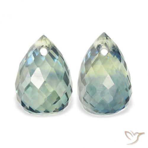 1.93ctw Natural Teal Sapphire, Briolette, VS