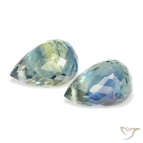 Sapphire Gemstones in 6 x 4 mm (calibrated) Size for Sale, Sapphire Stones in Teal Color