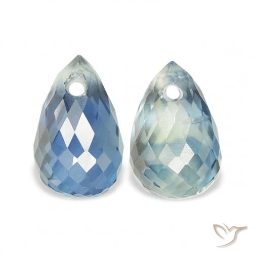 1.54ctw Natural Teal Sapphire, Briolette, VS