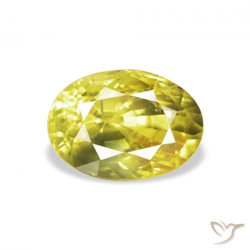 2.99ct Natural Medium Yellow Sapphire, Oval, VS