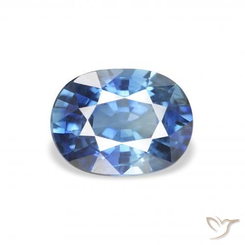1.78 ct Blue Sapphire Gemstone, Sapphire Gem in Oval Facet Shape for Sale.