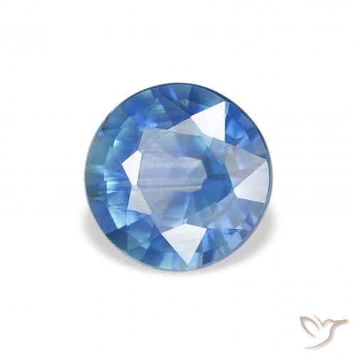 1.68 ct Blue Sapphire Stone, Natural Sapphire in Round Facet Shape for Sale
