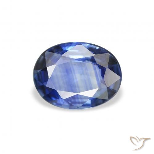 1.15ct Natural Medium Dark Blue Sapphire, Oval, VVS-VS