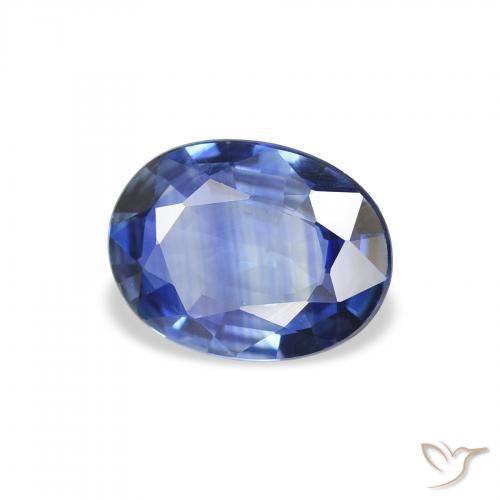 1.15 ct Blue Sapphire Stone, Natural Sapphire in Oval Facet Shape for Sale