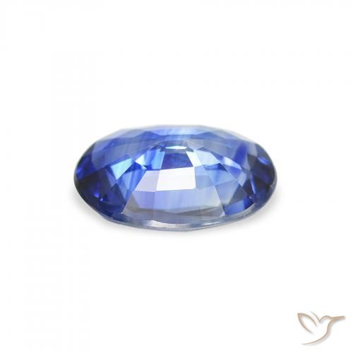 Sapphire Gemstone in 8 x 6 mm (calibrated) Size for Sale, Sapphire Stone in Medium Dark Blue Color