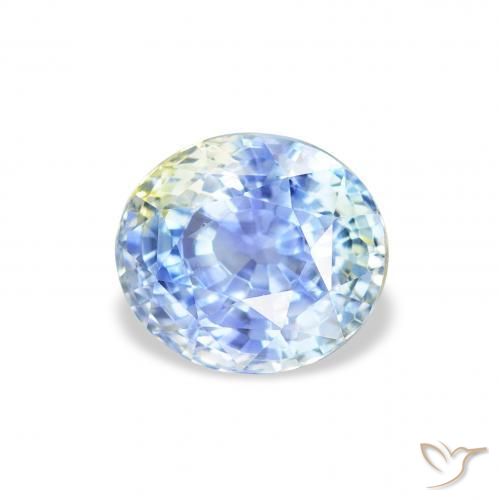 2.10 ct Blue Sapphire Stone, Natural Sapphire in Oval Facet Shape for Sale