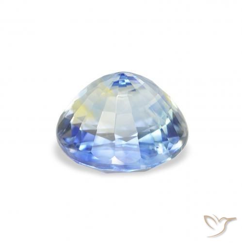 Sapphire Gemstone in 7.3 x 6.3 mm Size for Sale, Sapphire Stone in Pastel Blue Color