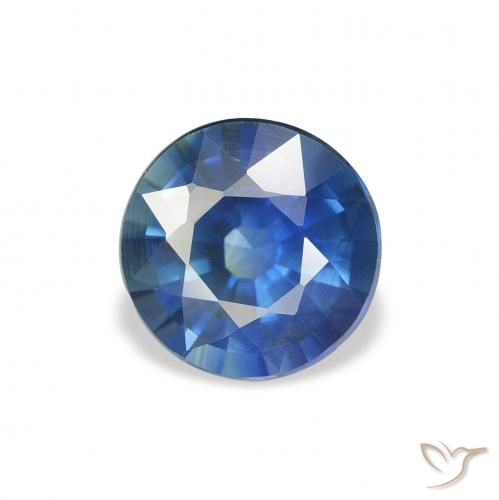 1.57ct Natural Dark Blue Sapphire, Round, VVS-VS