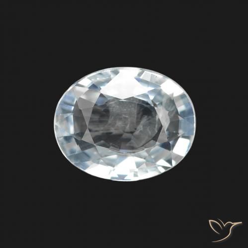 1.93ct Natural Bluish White Sapphire, Oval, VS