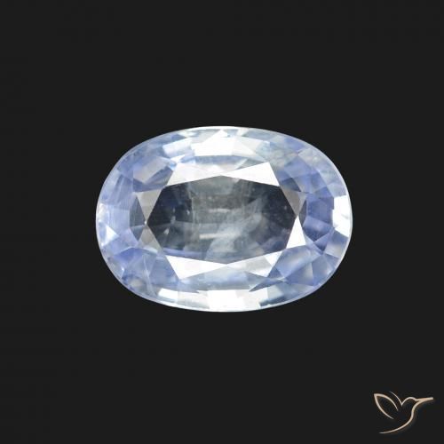 1.80ct Natural Bluish White Sapphire, Oval, VS