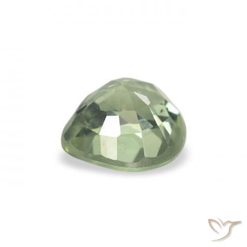 Sapphire Gemstone in 5 x 5 mm (calibrated) Size for Sale, Sapphire Stone in Mossy Green Color