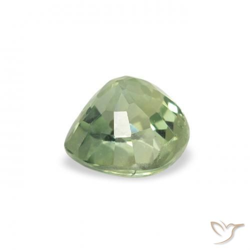 Sapphire Gemstone in 5 x 5 mm (calibrated) Size for Sale, Sapphire Stone in Light Forest Green Color