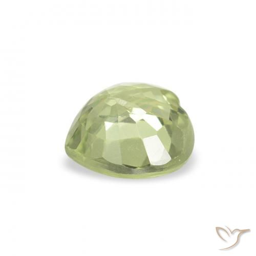 Sapphire Gemstone in 5 x 5 mm (calibrated) Size for Sale, Sapphire Stone in Yellowish Green Color