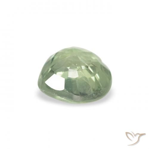 Sapphire Gemstone in 5 x 5 mm (calibrated) Size for Sale, Sapphire Stone in Very Light Green Color