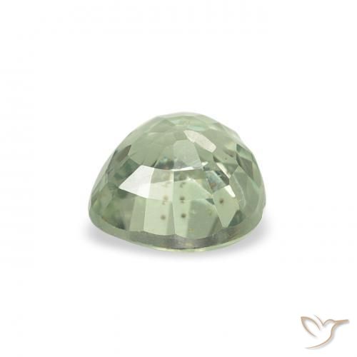 Sapphire Gemstone in 5 x 5 mm (calibrated) Size for Sale, Sapphire Stone in Very Light Green Color