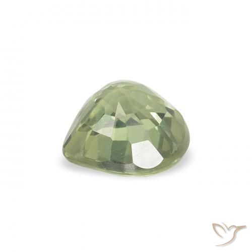 Sapphire Gemstone in 5 x 5 mm (calibrated) Size for Sale, Sapphire Stone in Very Light Green Color