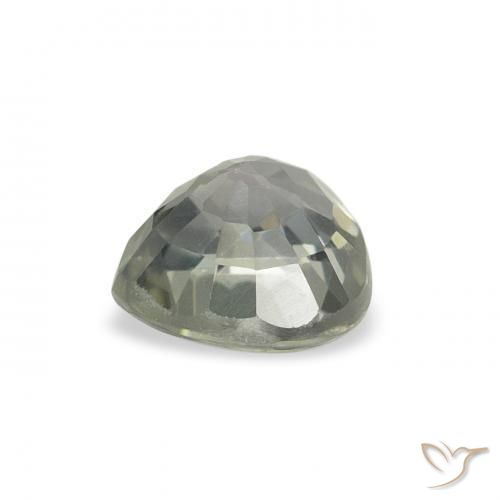 Sapphire Gemstone in 5 x 5 mm (calibrated) Size for Sale, Sapphire Stone in Greenish Grey Color