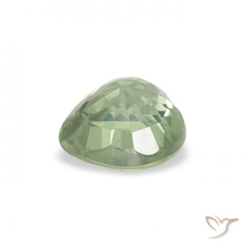 Sapphire Gemstone in 5 x 5 mm (calibrated) Size for Sale, Sapphire Stone in Light Green Color