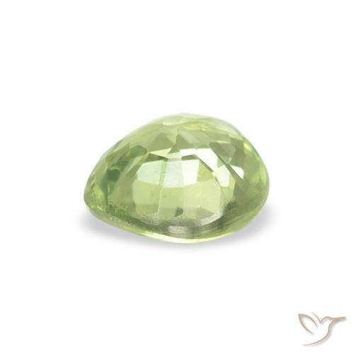 Sapphire Gemstone in 5 x 5 mm (calibrated) Size for Sale, Sapphire Stone in Light Yellow Green Color