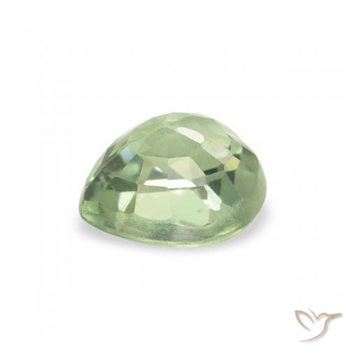 Sapphire Gemstone in 5 x 5 mm (calibrated) Size for Sale, Sapphire Stone in Light Sage Green Color