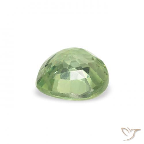 Sapphire Gemstone in 5 x 5 mm (calibrated) Size for Sale, Sapphire Stone in Light Green Color