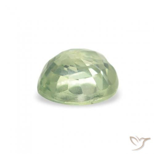 Sapphire Gemstone in 5 x 5 mm (calibrated) Size for Sale, Sapphire Stone in Very Light Green Color