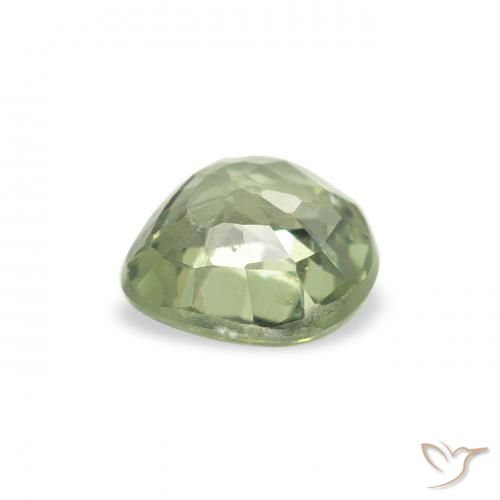 Sapphire Gemstone in 5 x 5 mm (calibrated) Size for Sale, Sapphire Stone in Light Forest Green Color
