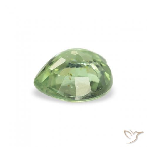 Sapphire Gemstone in 5 x 5 mm (calibrated) Size for Sale, Sapphire Stone in Warm Green Color