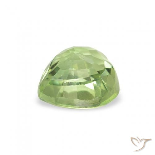 Sapphire Gemstone in 5 x 5 mm (calibrated) Size for Sale, Sapphire Stone in Warm Green Color