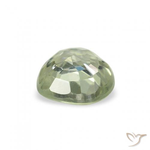 Sapphire Gemstone in 5.2 x 4.9 mm Size for Sale, Sapphire Stone in Grayish Green Color