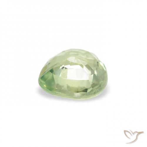 Sapphire Gemstone in 5 x 5 mm (calibrated) Size for Sale, Sapphire Stone in Light Yellow Green Color