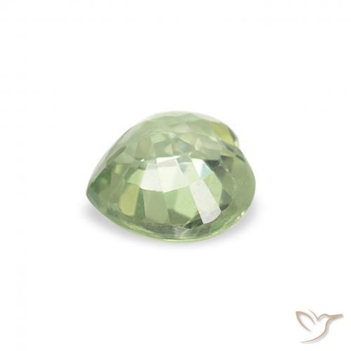 Sapphire Gemstone in 5 x 5 mm (calibrated) Size for Sale, Sapphire Stone in Light Green Color