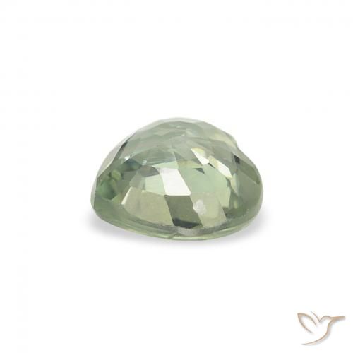 Sapphire Gemstone in 5 x 5 mm (calibrated) Size for Sale, Sapphire Stone in Light Green Color
