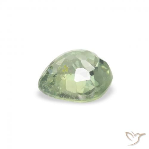 Sapphire Gemstone in 5 x 5 mm (calibrated) Size for Sale, Sapphire Stone in Light Green Color