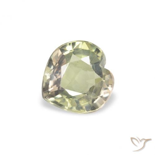 0.63ct Natural Multicolor Sapphire, Heart, VS
