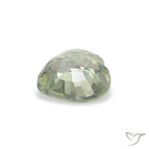 Sapphire Gemstone in 5.2 x 5.1 mm Size for Sale, Sapphire Stone in Medium Light Green Color