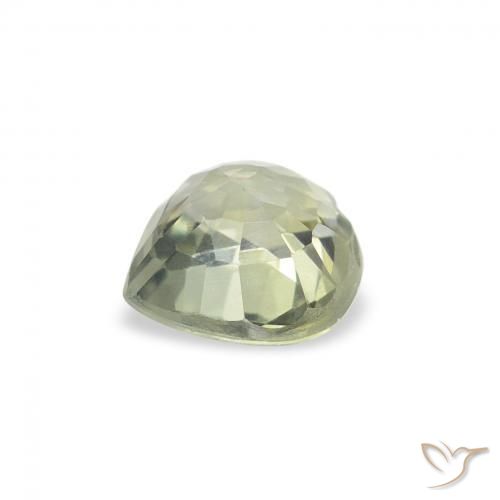 Sapphire Gemstone in 5 x 5 mm (calibrated) Size for Sale, Sapphire Stone in Very Light Green Color