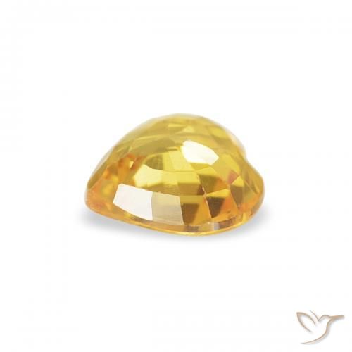 Sapphire Gemstone in 4.7 x 4.7 mm Size for Sale, Sapphire Stone in Golden Color